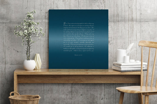 Minimalist Song lyrics on Tin - HoneycombProverbs - Signs - Tin and Aluminum Gifts