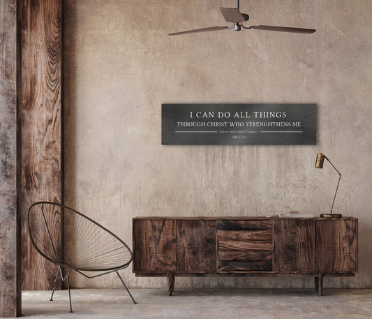 I Can Do All Things, Philippians 4:13 Iron Gift - HoneycombProverbs - Wall Decor - Luxury Corporate Gifts