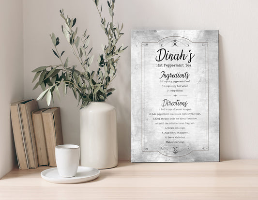 Personalized Handwritten Recipe Plaque - HoneycombProverbs - Signs -