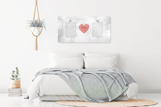 "My Heart" Wedding Vow Plaque on Tin - HoneycombProverbs - Signs - Tin and Aluminum Gifts