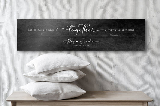 Elegant Iron Sign for Couples, Personalized Words of Wisdom for Couples Art - HoneycombProverbs - Signs - Name Signs Wall Art