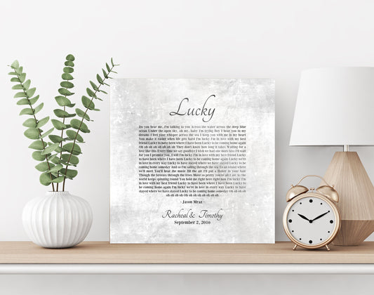 Rustic 10 Year tin Gift, Our Song on Tin - HoneycombProverbs - Signs - Tin and Aluminum Gifts
