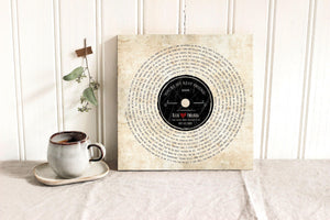 Cotton Anniversary Vinyl Record Song Art