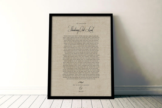 Our 1st Dance, Linen Anniversary Keepsake - HoneycombProverbs - Gifts For The Couple -