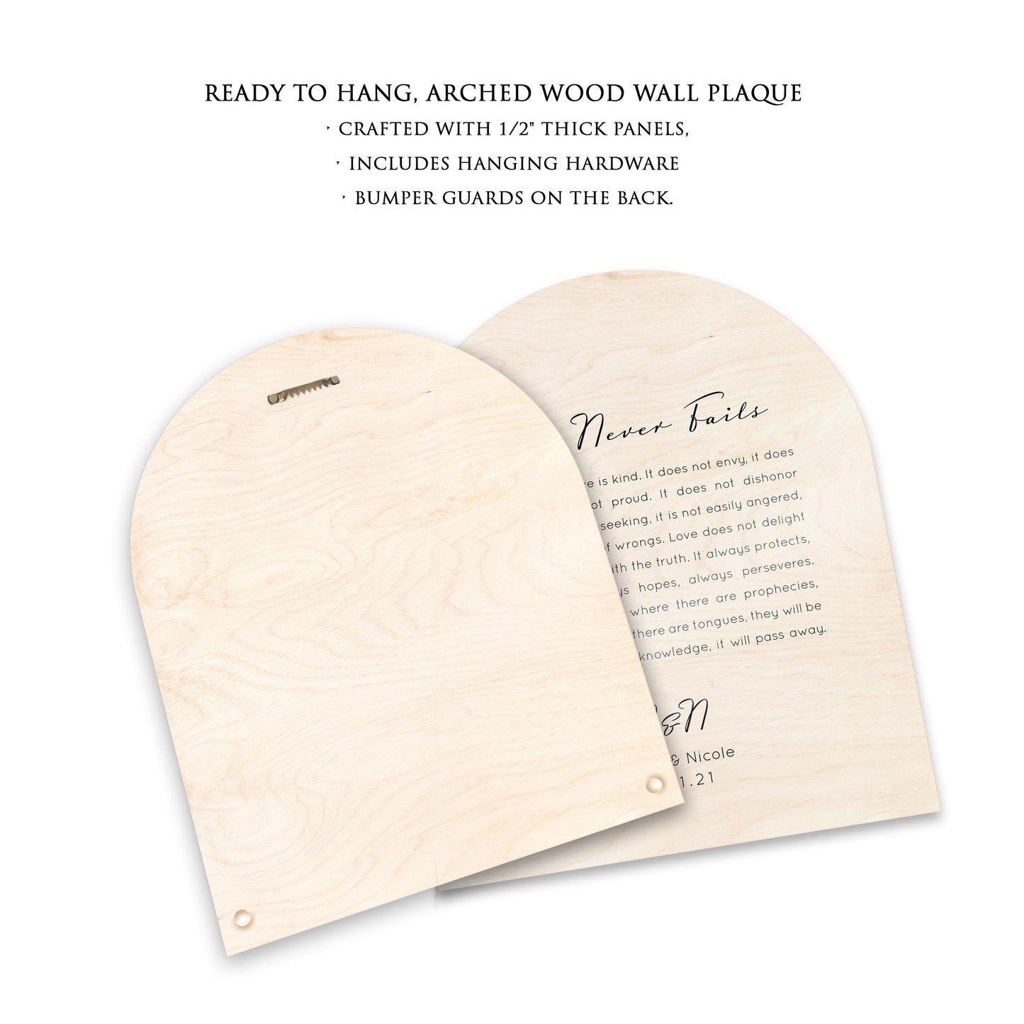 Personalized Wooden Plaque, As for Me and My House Family Sign, Christian Wall Art - HoneycombProverbs - Signs - Christian Wall Art