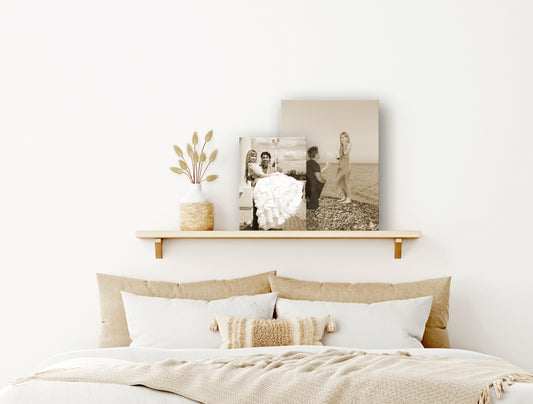 Sepia Tone Custom Photo Canvas