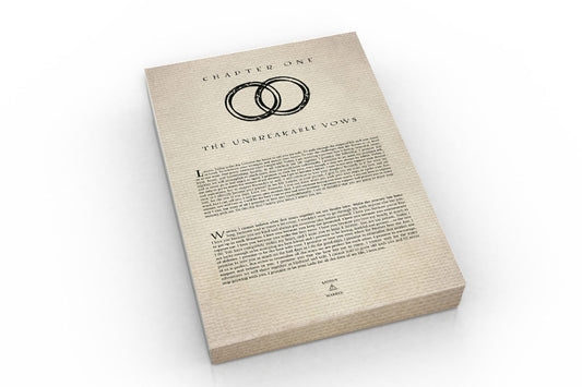 Wedding Vow Art: The Unbreakable Vow Bookpage - Hunnycomb Proverbs - Wedding gift ideas - paper anniversary gifts