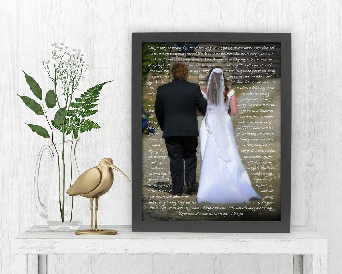 1st Anniversary Framed Photo Gift