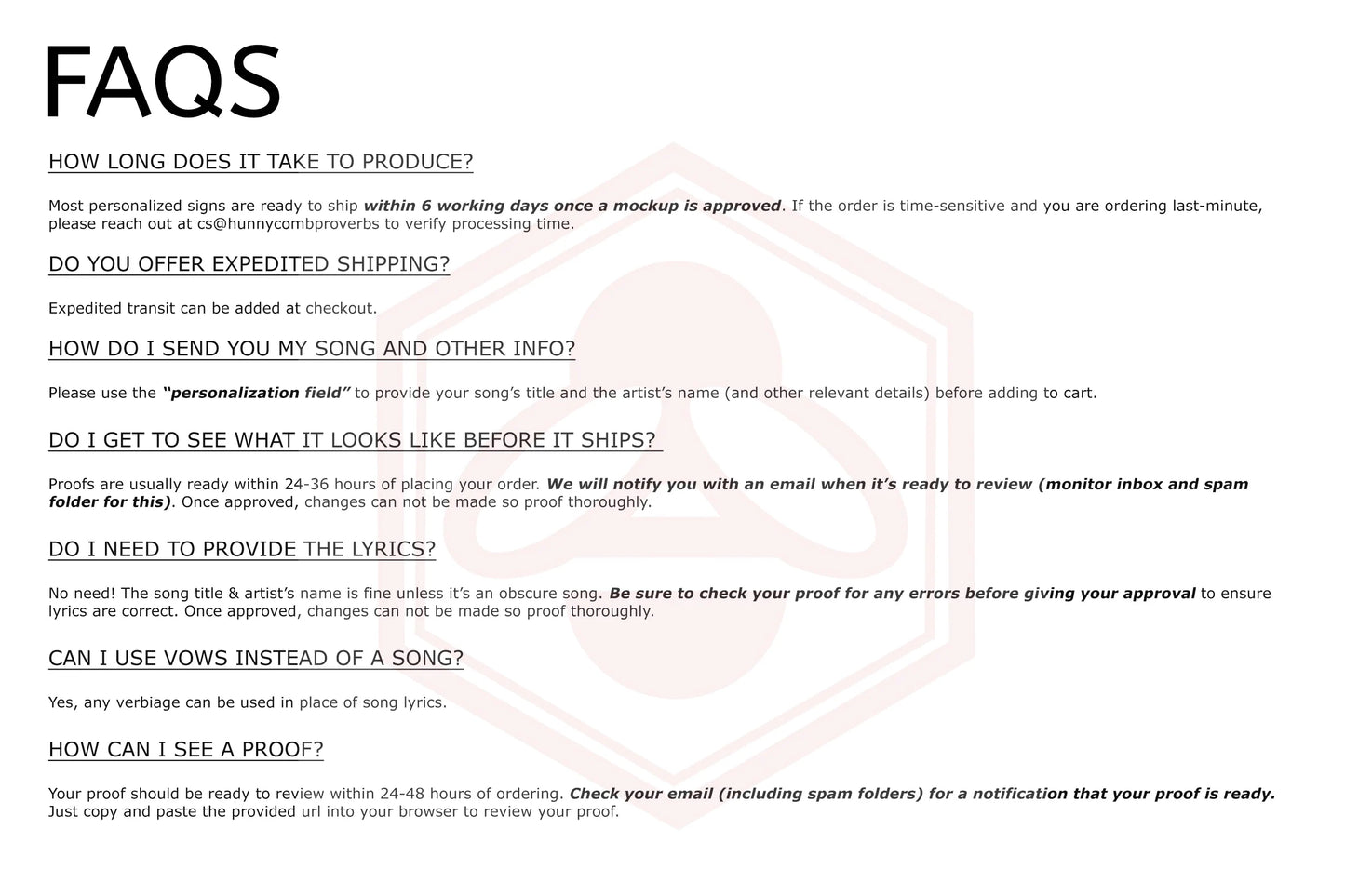 Custom Country Tin Wedding Song Lyric Sign