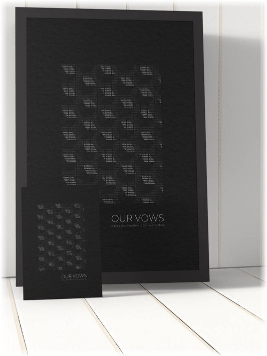 Vow art, Framed, Binary Code, first, dance, lyrics, paper, programmer, anniversary, for, him, husband, valentine's, geek, 1st, computer,gift