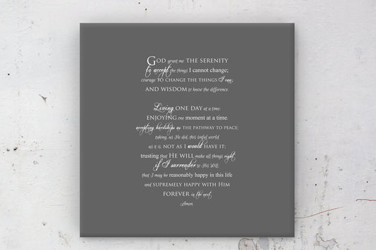 Serenity Prayer, customize, Inspirational, print, Scriptures on canvas, Framed, scripture, gift, gifts, Christmas, for, brother, friend, son