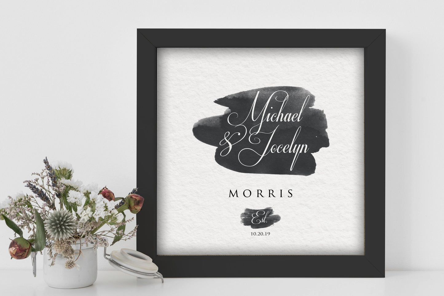 Our First Anniversary, Personalized Framed Paper Gift