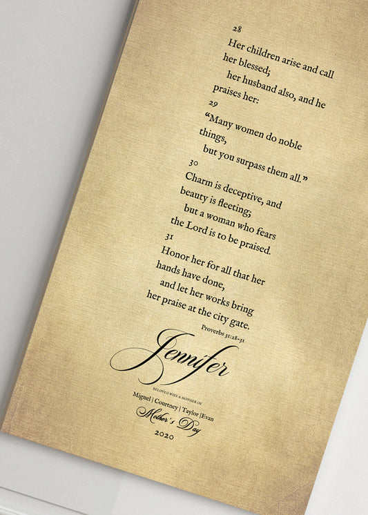 Personalized Proverbs 31 gift, Mother's Day Gift for Daughter, Personalized Mother's day, Mother's Day, Mother' Day Gift for Daughter in Law