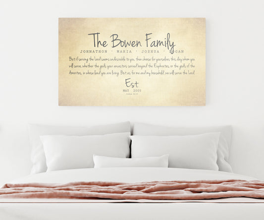 Blended Family Sign on Cotton