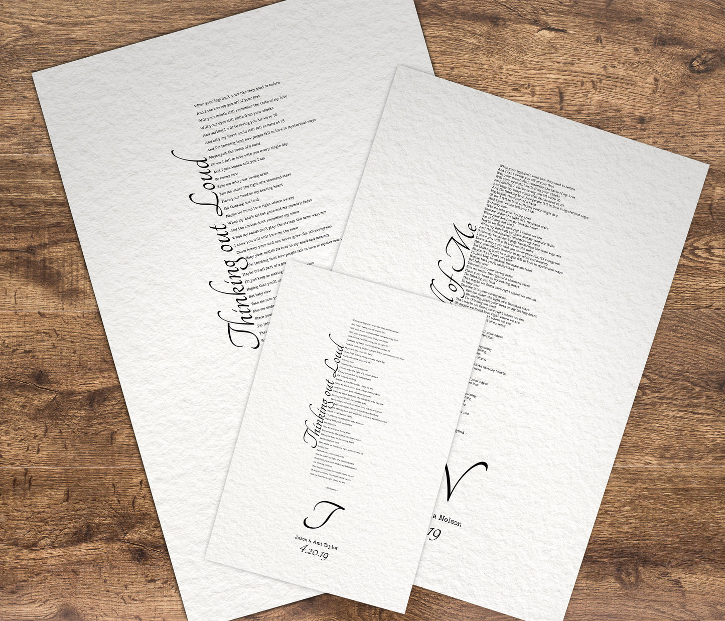 1 Year Anniversary Gift for Wife, 1st Anniversary Gift for Husband, Anniversary Paper Gift, Personalized Anniversary Gift, Wedding Song Gift