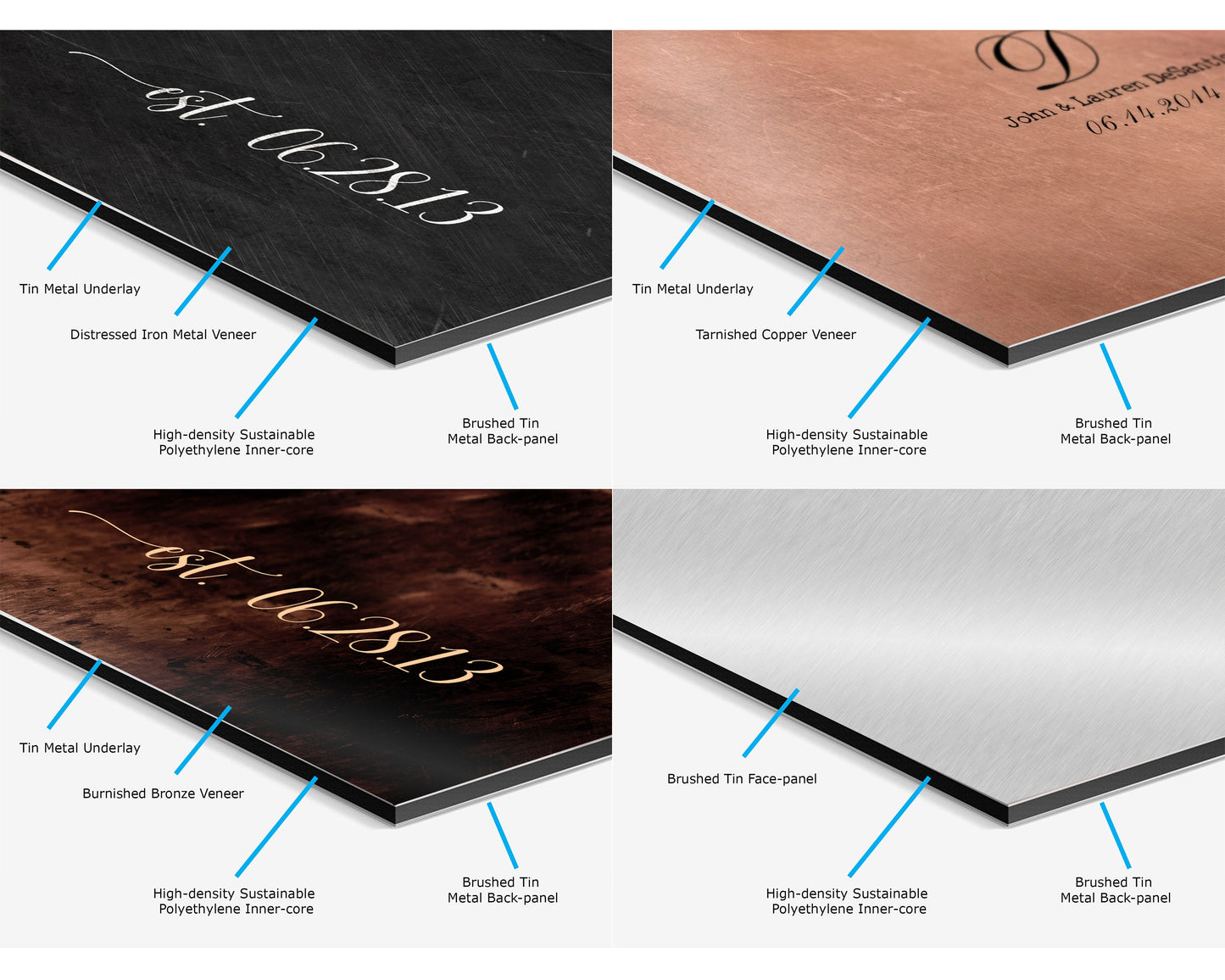 Wedding invitation, Tin