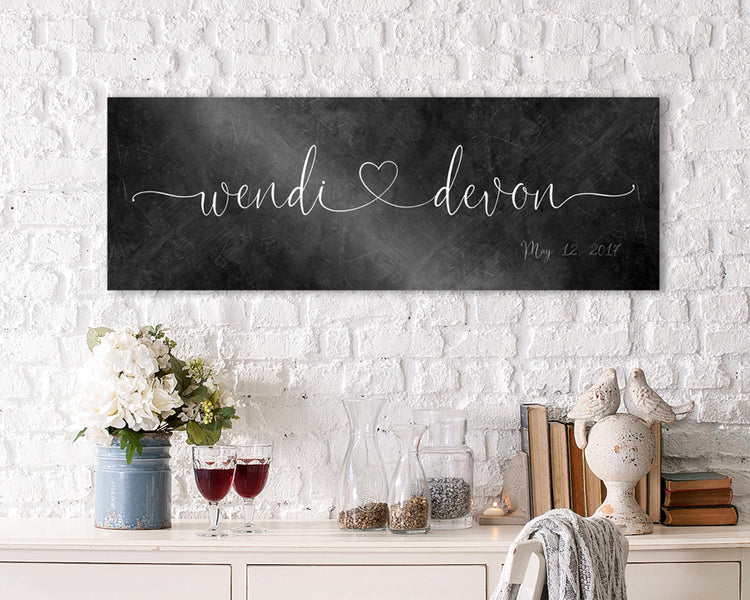Iron Anniversary Family Name Signs from Honeycomb Proverbs, personalized and handcrafted in Texas
