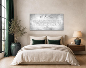 Tin & Aluminum Anniversary Song Lyric Art
