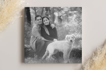 Black and white custom photo canvas, view 4