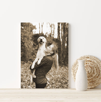 Custom pet photo canvas, view 5
