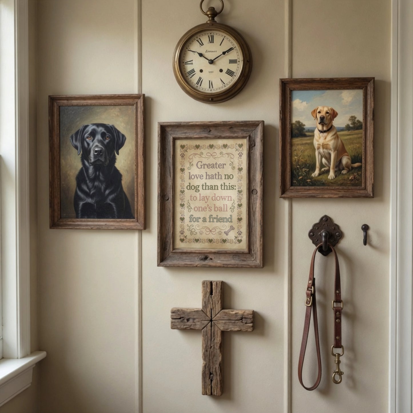 Faithful Dog Fine Art Print: Greater Love Hath No Dog