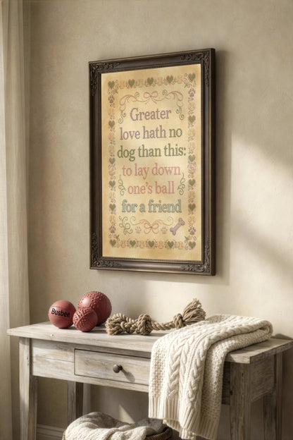 Greater Love Hath No Dog faithful dog fine art, view 6