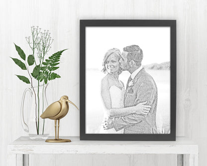 Calligram Photo Fine Art print - HoneycombProverbs - Giclée - 1st Year Paper Gifts