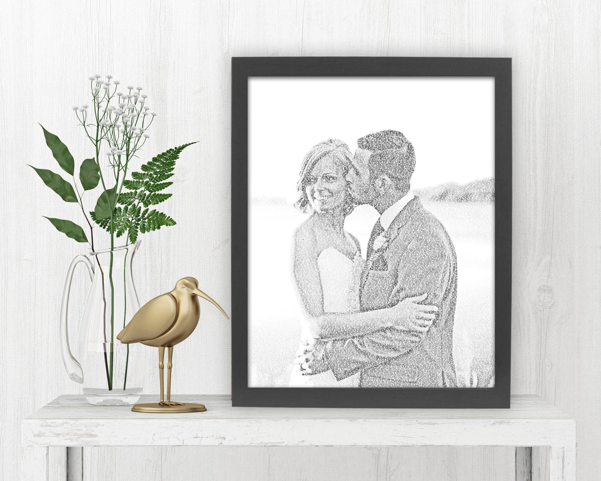 Calligram Photo Fine Art print - HoneycombProverbs - Giclée - 1st Year Paper Gifts