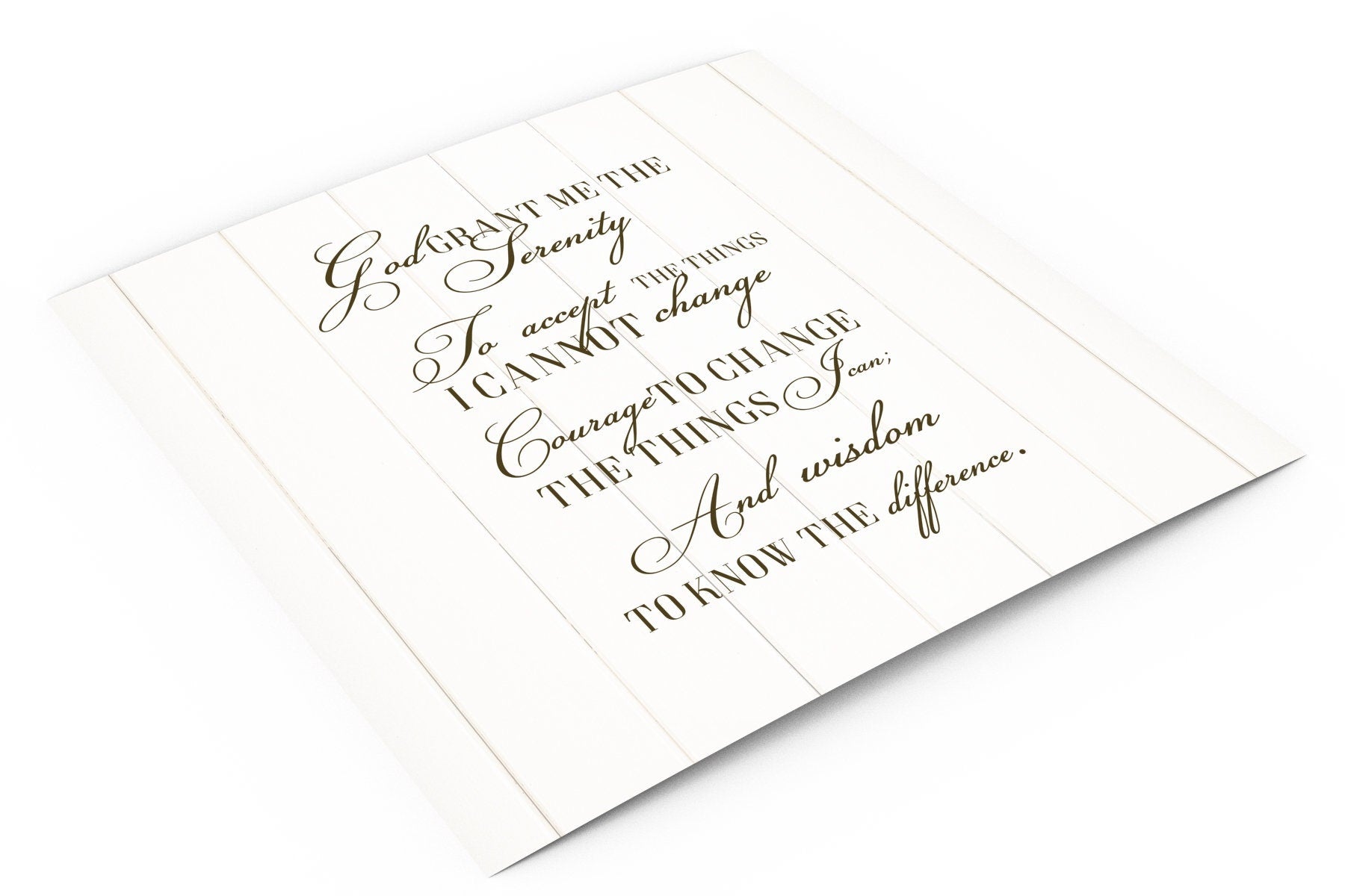 Serenity Prayer Customized Wall Art on Canvas or Framed - HoneycombProverbs - Giclée - Christian Wall Art