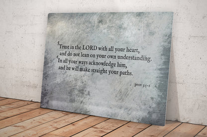 Prov 3:5-6, Metal Scripture Art - HoneycombProverbs - Signs - Christian Wall Art