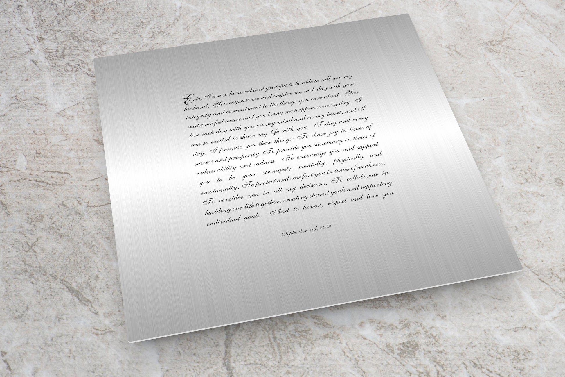 Personalized Tinted Tin Song Lyric Sign - HoneycombProverbs - Signs - Modern Lyrics Wall Decor