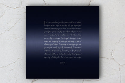 Minimalist Song lyrics on Tin - HoneycombProverbs - Signs - Tin and Aluminum Gifts