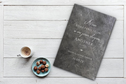 As Iron Sharpens Iron Personalized Gift - HoneycombProverbs - Signs - Christian Wall Art