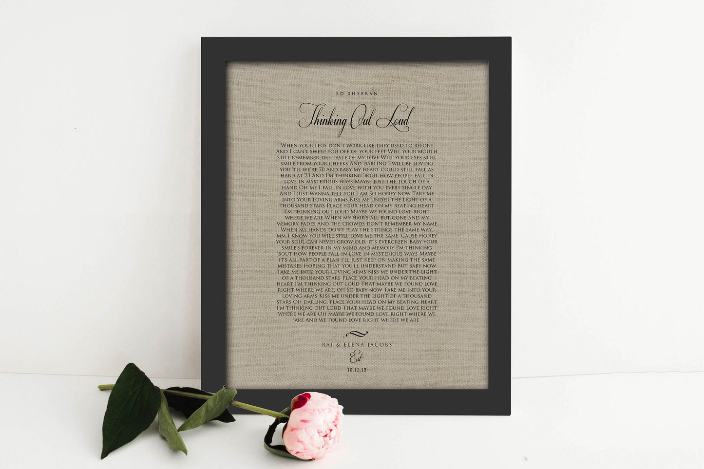 Our 1st Dance, Linen Anniversary Keepsake - HoneycombProverbs - Gifts For The Couple - 