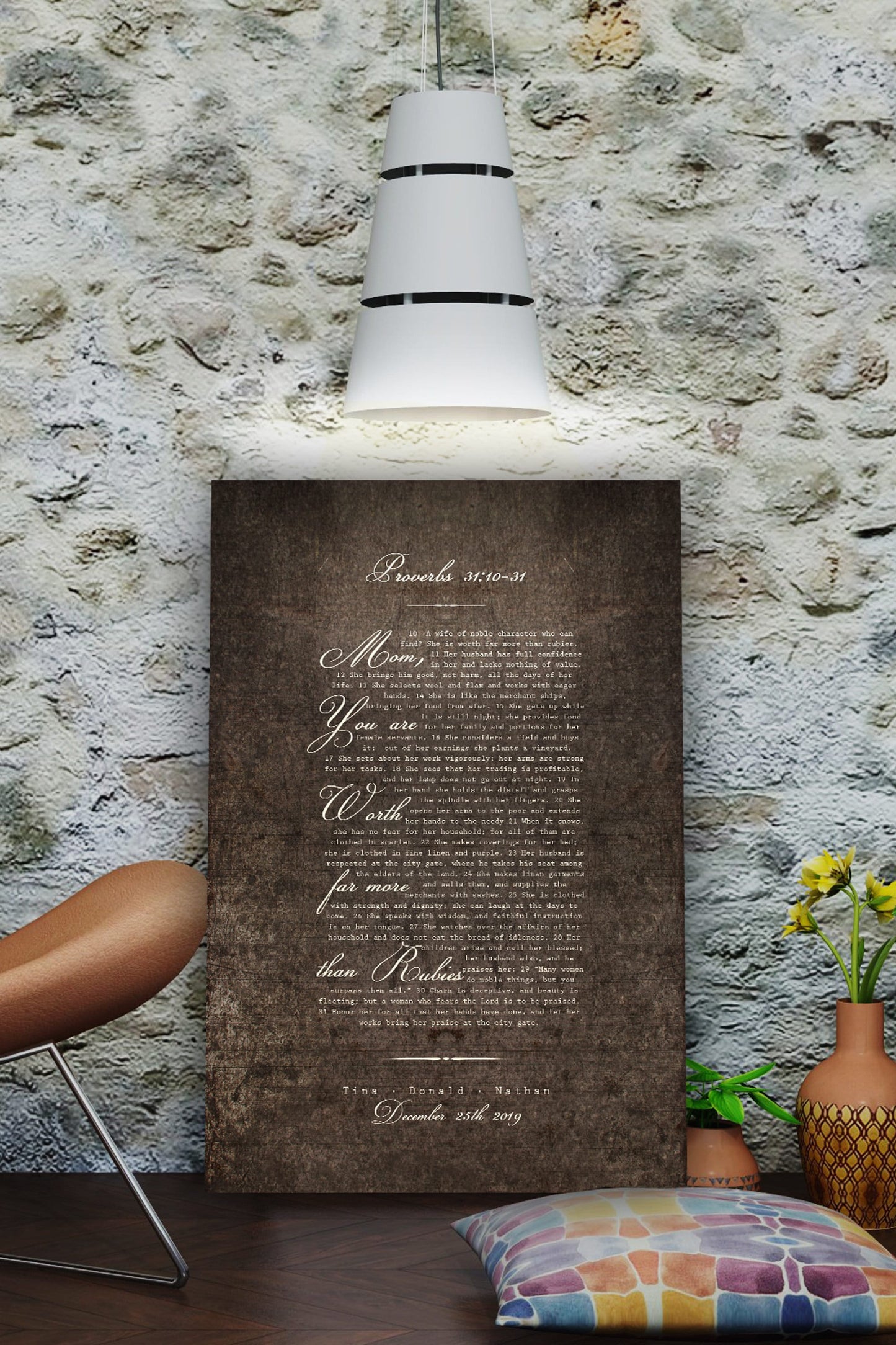 Proverbs 31 Metal Sign for Her - HoneycombProverbs - Signs - Christian Wall Art