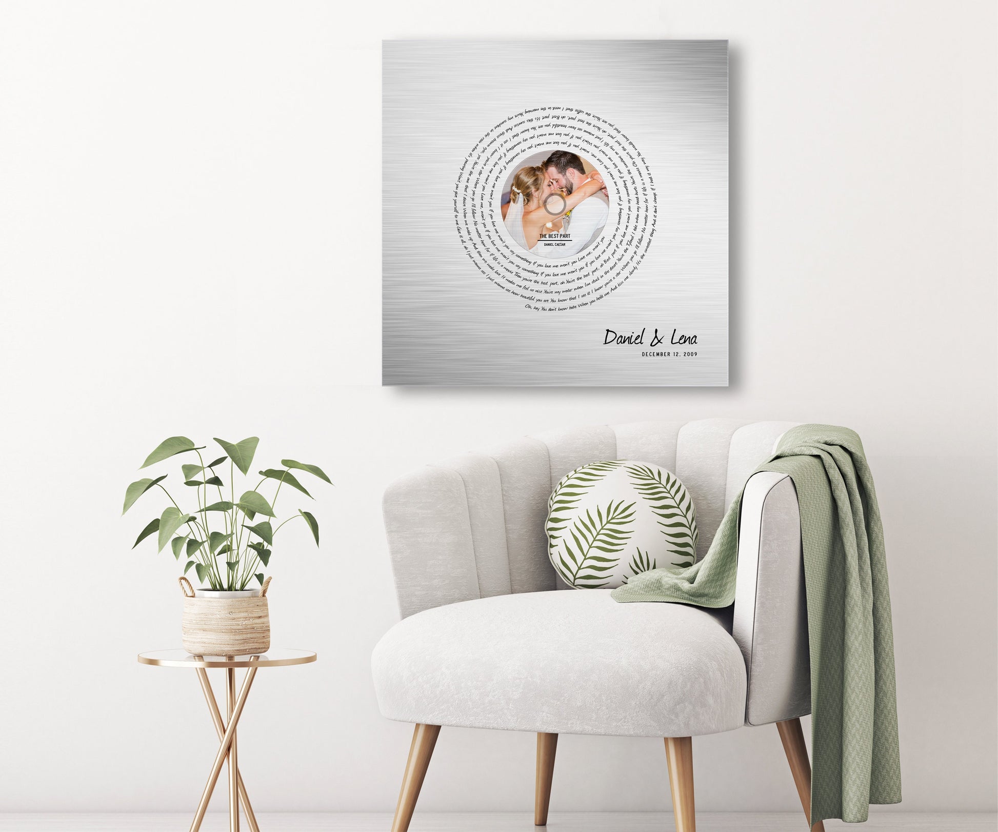 Song Lyric Record on Tin - HoneycombProverbs - Signs - Tin and Aluminum Gifts