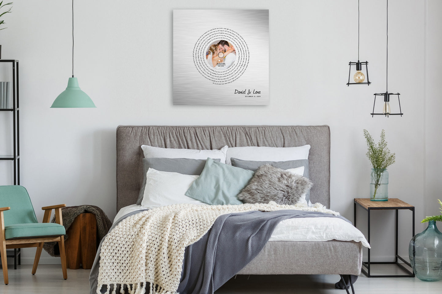 Song Lyric Record on Tin - HoneycombProverbs - Signs - Tin and Aluminum Gifts