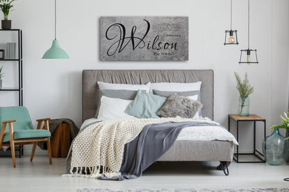 Personalized Family Name Sign on Tin - HoneycombProverbs - Signs - Name Signs Wall Art