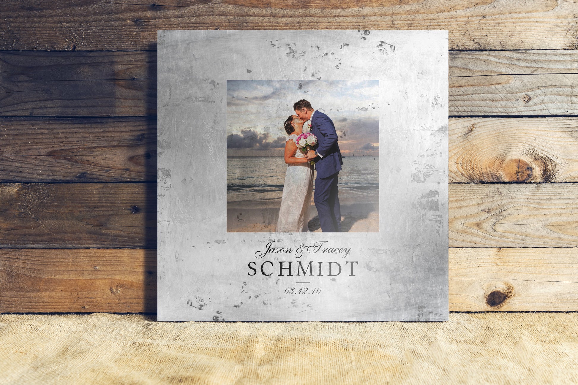 Farmhouse Wedding Photo Tin - HoneycombProverbs - Signs - Photo Plaques