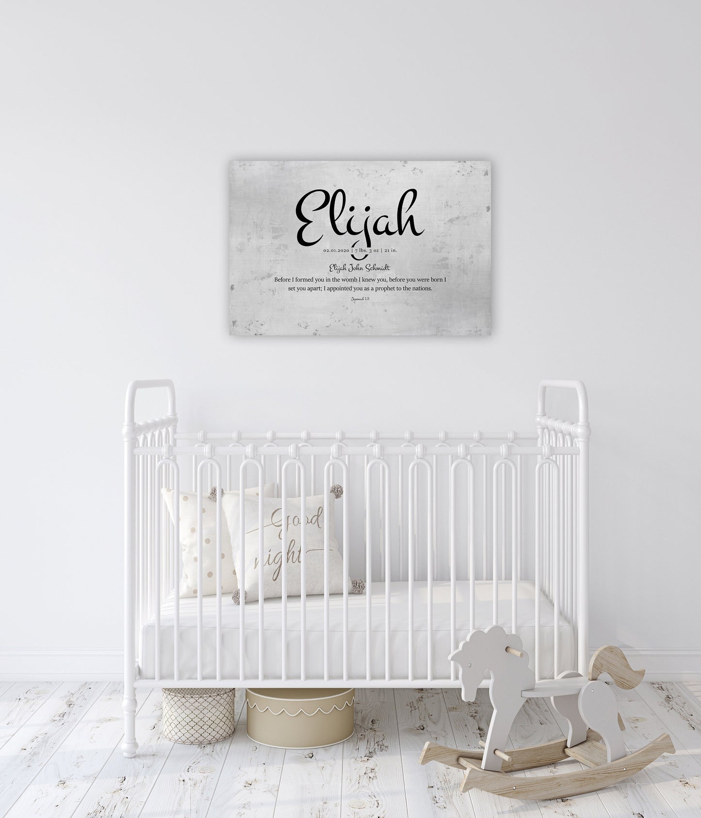 Child's Custom Name Sign, Jeremiah 1:5 - HoneycombProverbs - Wall Decor - Name Signs Wall Art