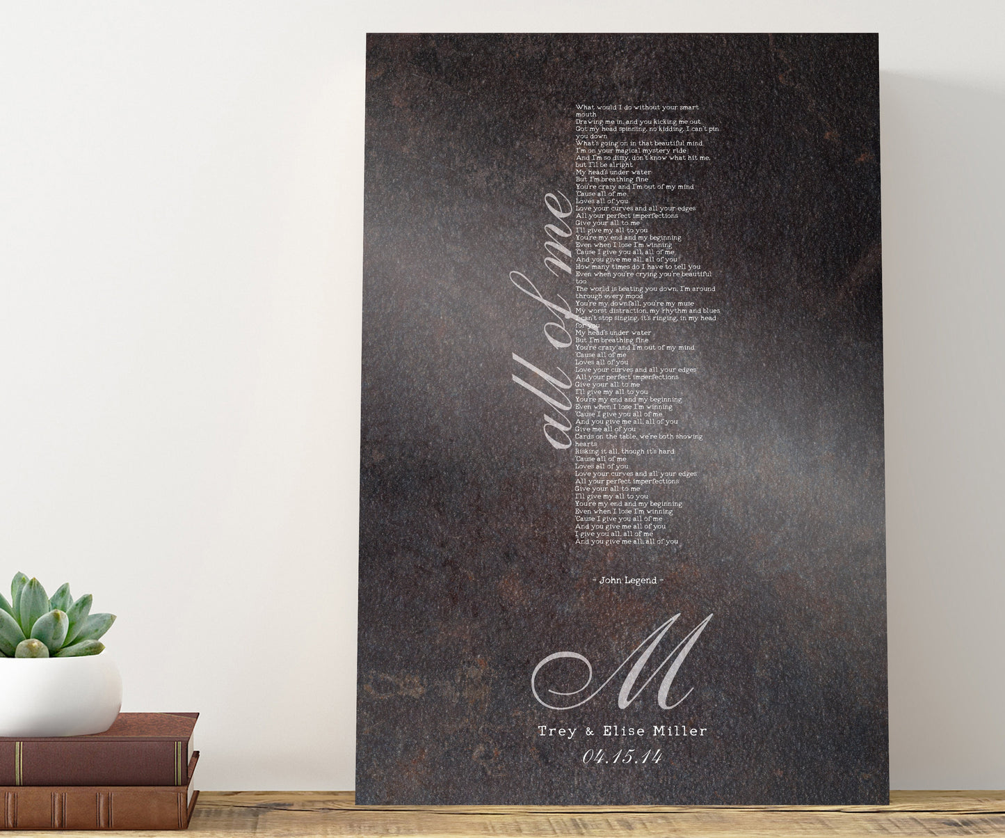 Iron Anniversary Gift, 6th Anniversary Gift, Monogram Anniversary Gift, Iron Gift, Anniversary Iron Gift, Our Song, 6 Year Anniversary Gift - HoneycombProverbs - Gifts For The Couple - Iron Anniversary Gifts