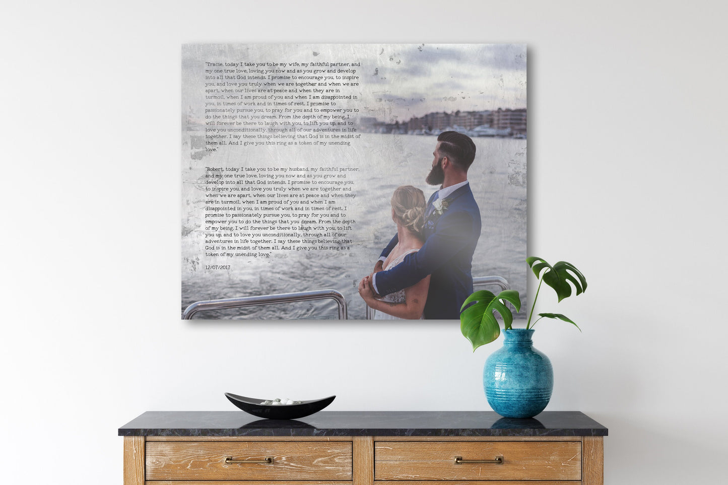 Rustic Tin Photo Gift with Words - HoneycombProverbs - Signs - Tin and Aluminum Gifts