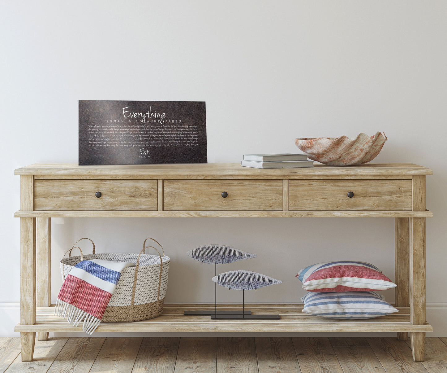 Established Sign, Iron Anniversary - HoneycombProverbs - Signs - Iron Anniversary Gifts