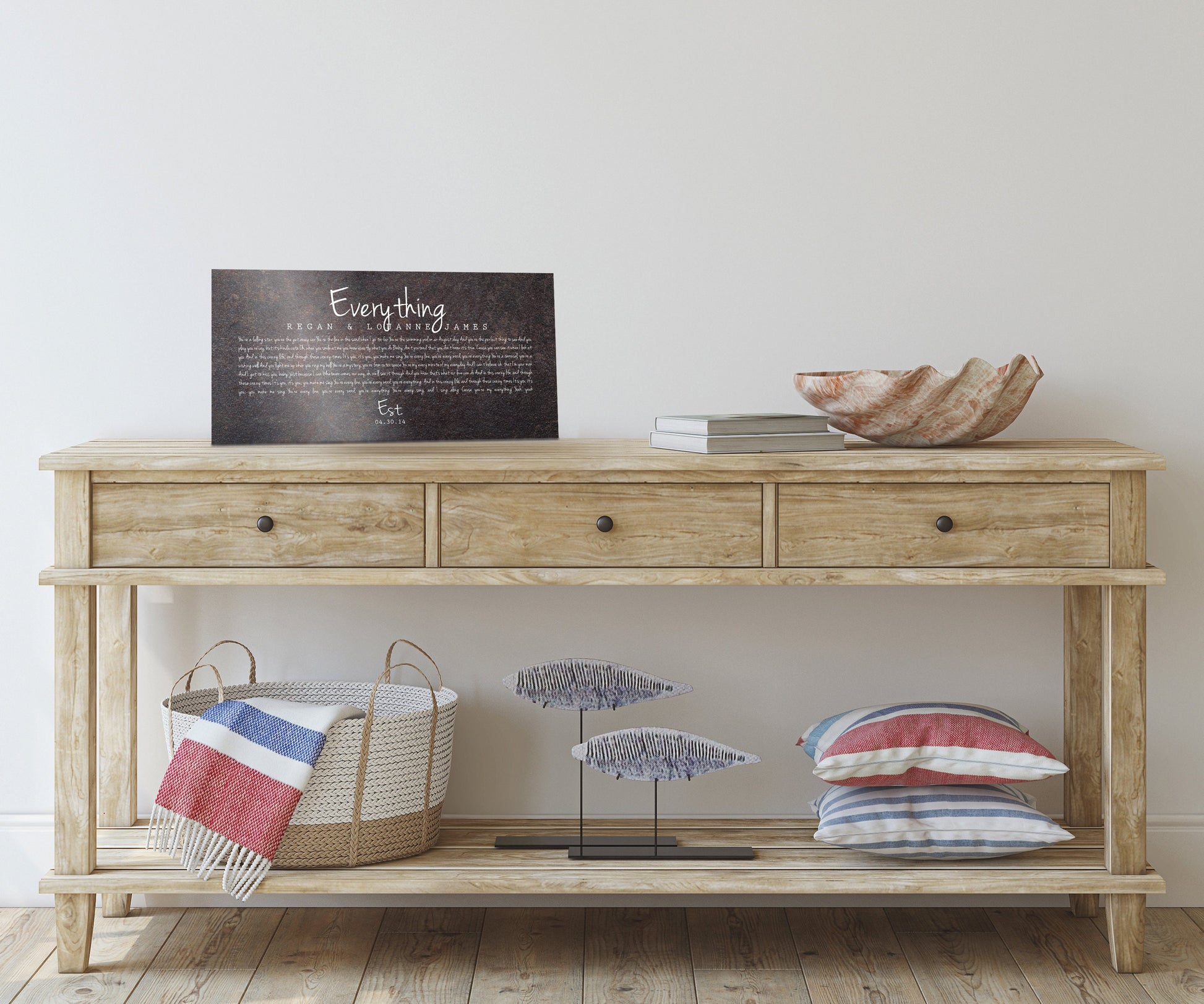 Established Sign, Iron Anniversary - HoneycombProverbs - Signs - Iron Anniversary Gifts