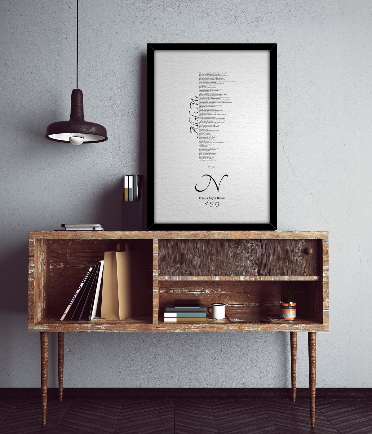 1 Year Anniversary Gift for Wife, 1st Anniversary Gift for Husband, Anniversary Paper Gift, Personalized Anniversary Gift, Wedding Song Gift - HoneycombProverbs - Giclée - 1st Year Paper Gifts