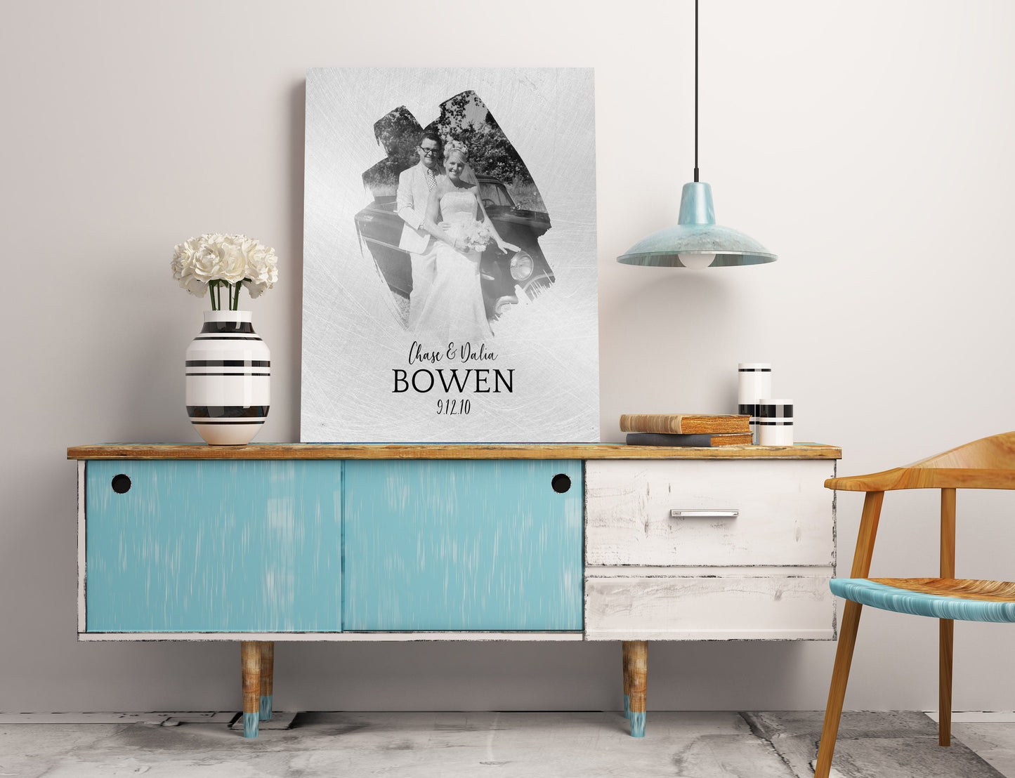 Photo Gift on Tin, 10th Anniversary Tin Gift - HoneycombProverbs - Gifts For The Couple - Photo Plaques