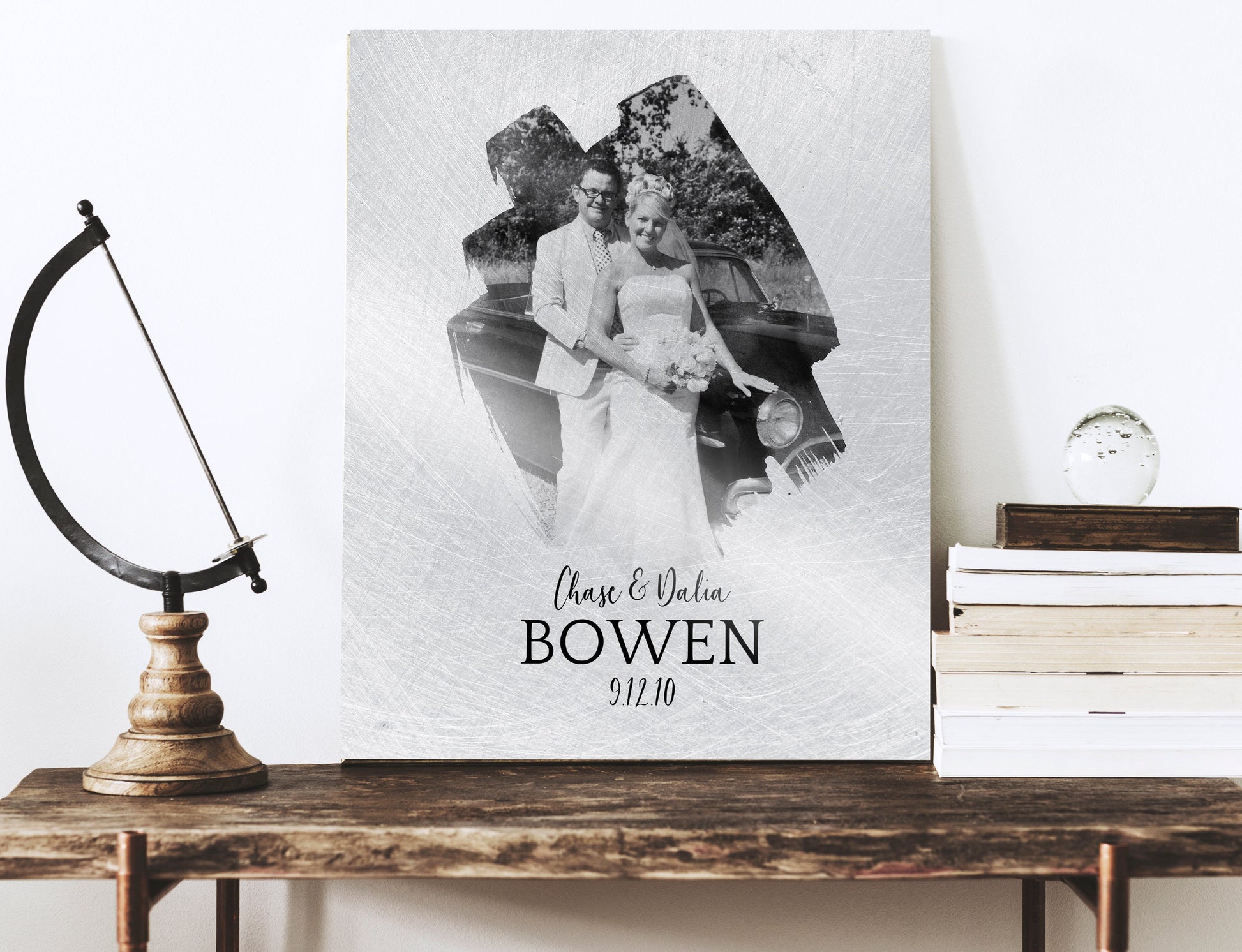 Photo Gift on Tin, 10th Anniversary Tin Gift - HoneycombProverbs - Gifts For The Couple - Tin and Aluminum Gifts