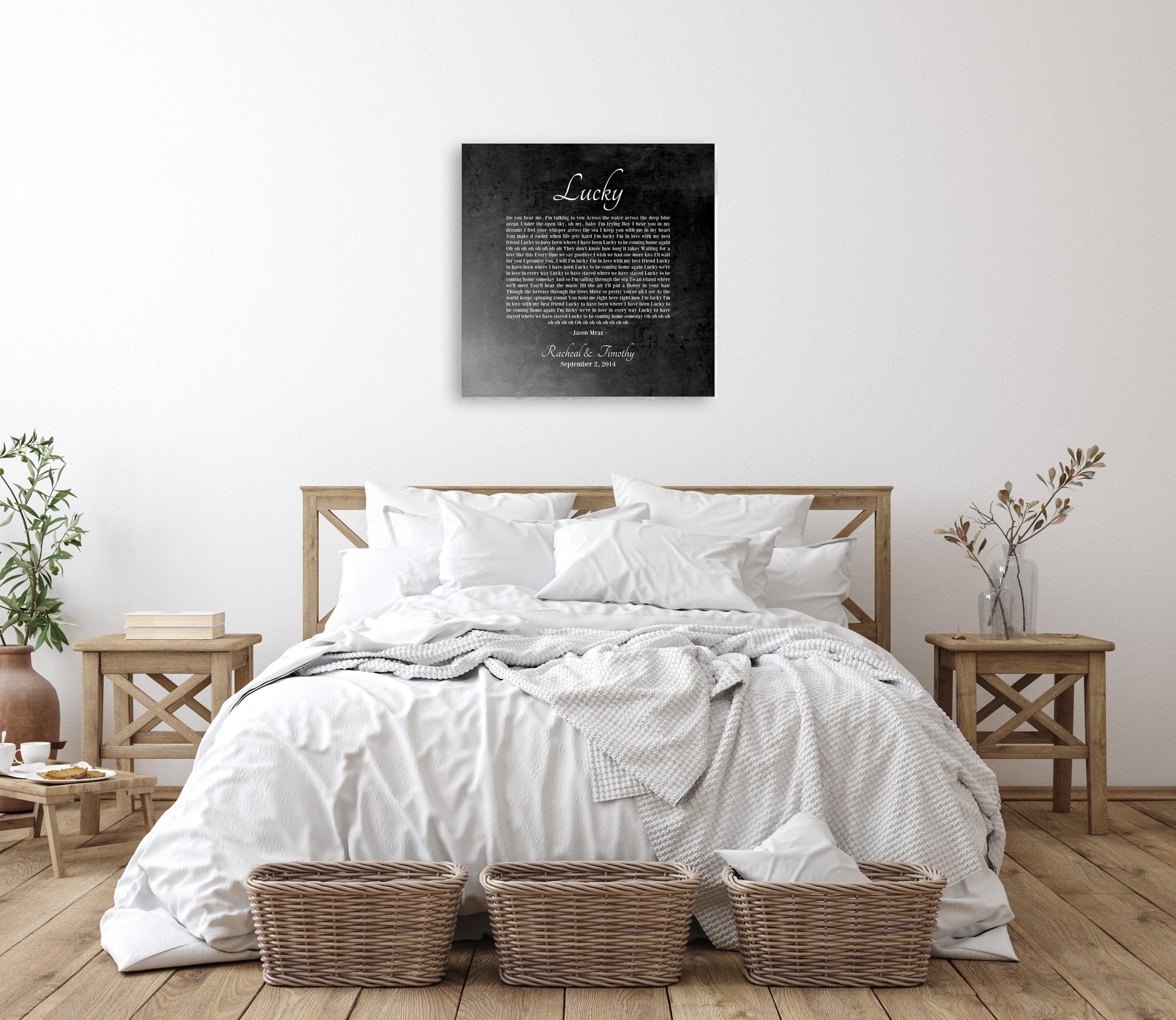 Rugged Custom Song Lyric Art - HoneycombProverbs - Wall Decor - Rustic Lyrics Wall Decor