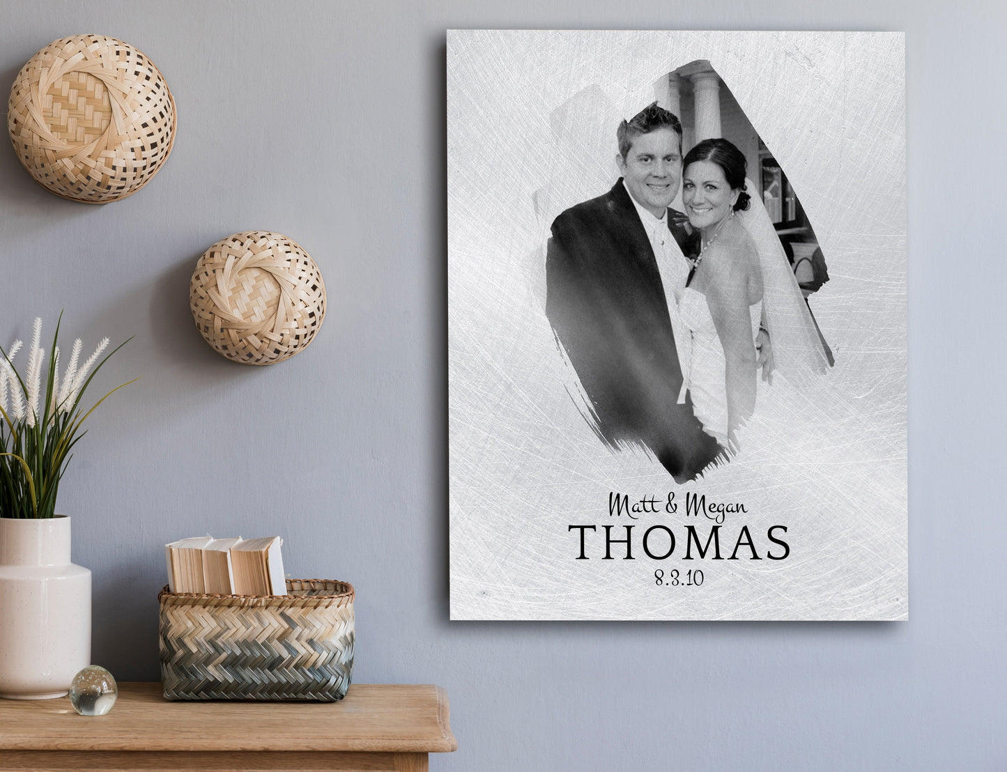Photo Gift on Tin, 10th Anniversary Tin Gift - HoneycombProverbs - Gifts For The Couple - Tin and Aluminum Gifts