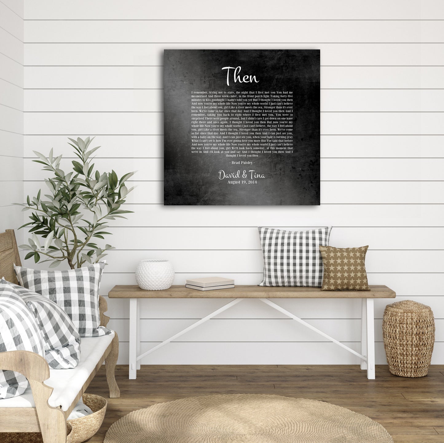 Personalized Anniversary Gift, First Dance Lyrics on Iron - HoneycombProverbs - Wall Decor - Iron Anniversary Gifts